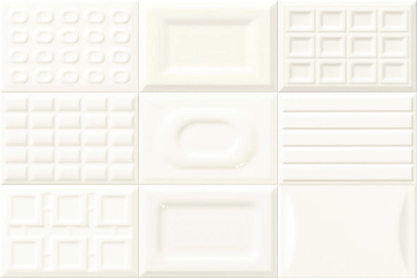 CHOGWH12-EMQ01 CHOCOLATE GLOSS WHITE EMBOSSED 120X180