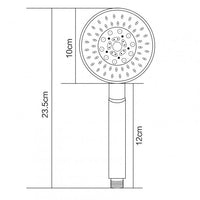 CH-R4.HHS Chrome 5 Function Round Handheld Shower AQ