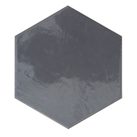 DISCHWH3-2390W DISCOVERY CHARCOAL WAVY GLOSS HEXAGON 260X300