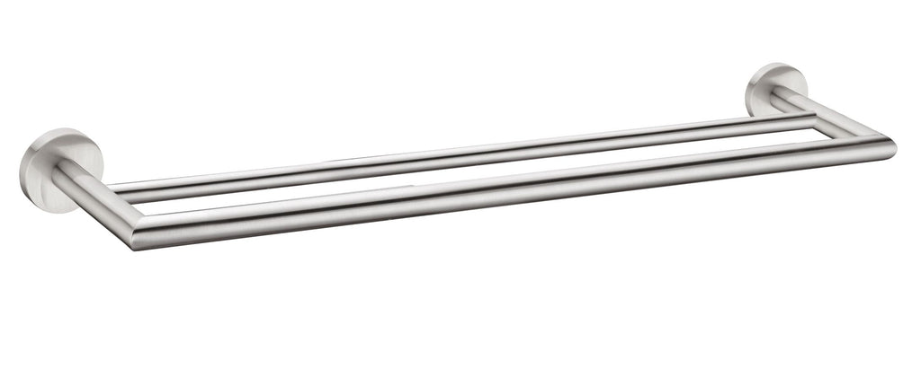DOLCE DOUBLE TOWEL RAIL 700MM 3630D Brushed Nickel