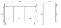 Dark Grey  Wood Grain PVC Vacuum Filmed MDF Board Dark Grey B124LL-DG