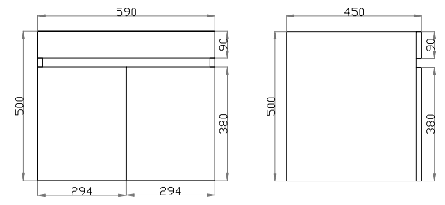 Dark Grey Wood Grain PVC Vacuum Filmed MDF Board Dark Grey B64W-DG