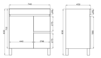 Dark Grey  Wood Grain PVC Vacuum Filmed MDF Board Dark Grey B74RL-DG