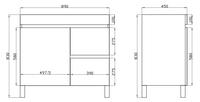 Dark Grey  Wood Grain PVC Vacuum Filmed MDF Board Dark Grey B94RL-DG