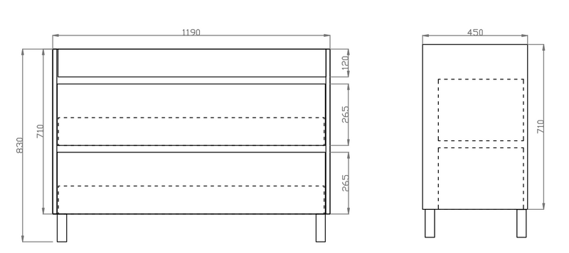 Dark Grey Wood Grain PVC Vacuum Filmed MDF Board Dark Grey DG1246L