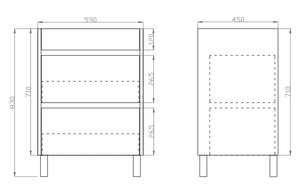 Dark Grey  Wood Grain PVC Vacuum Filmed MDF Board Dark Grey DG6046KB