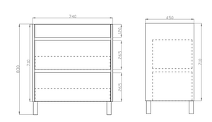 Dark Grey  Wood Grain PVC Vacuum Filmed MDF Board Dark Grey DG7546KB