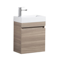 EV42WH-OAK-EVIE OAK PVC MINI VANITY