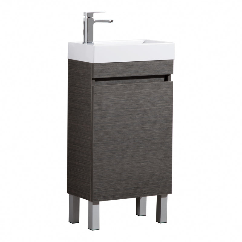 EVC42LDB-EVIE DARK BROWN PVC MINI VANITY EV42L-LG-drawing