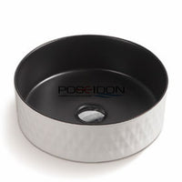 Fine Ceramic Basin Matte Black & White PA3636WB