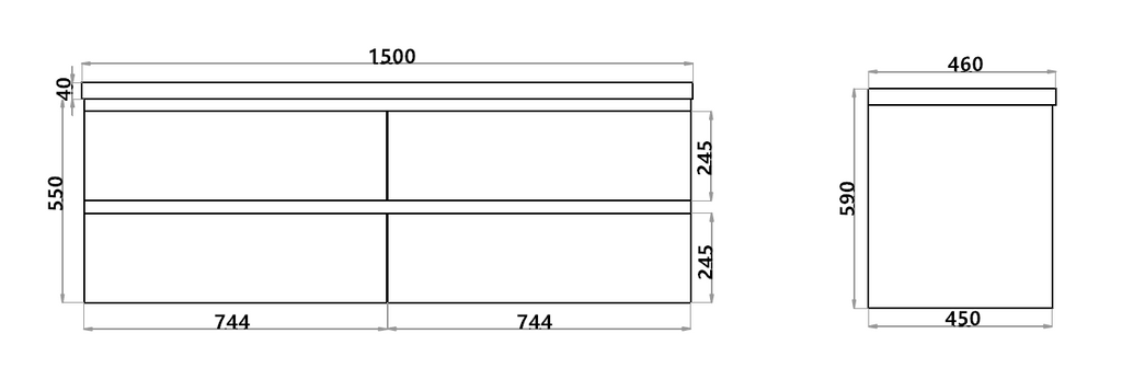 Gloss White PVC Vacuum Filmed MDF Board Gloss White PW1546W