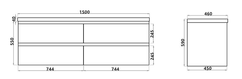 Gloss White PVC Vacuum Filmed MDF Board Gloss White PW1546W