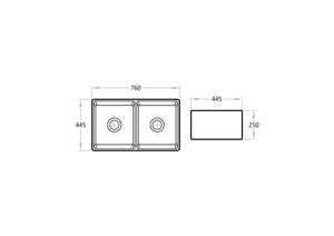 Fermentale Ceramic Kitchen Sink KCSD760