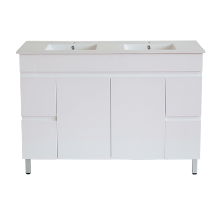 M124DL White ployurethane MDF – Standard Vanity