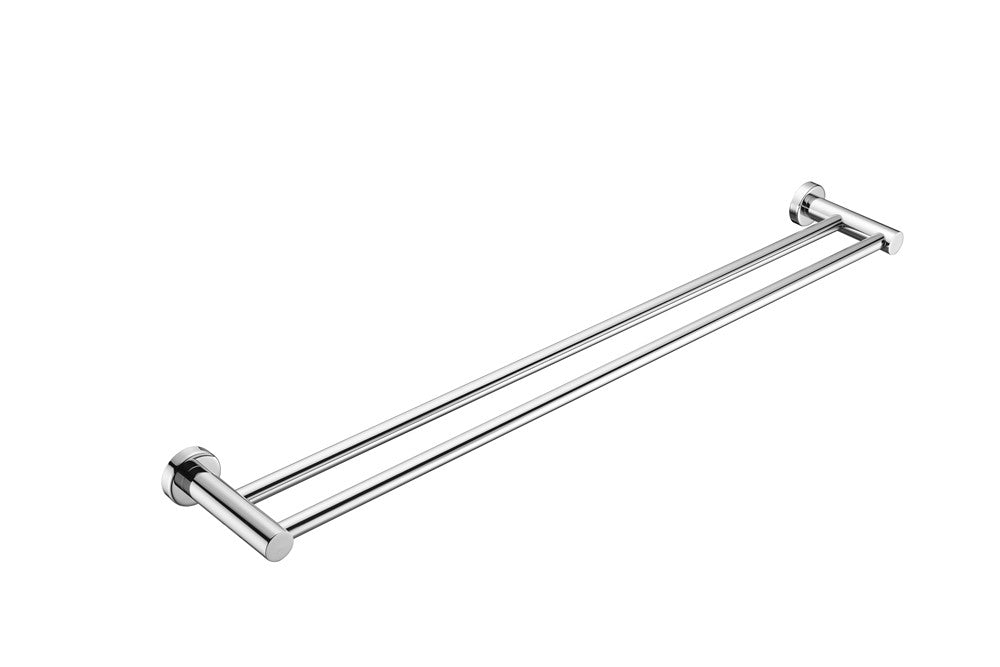 MECCA DOUBLE TOWEL RAIL 800MM 1930D Chrome