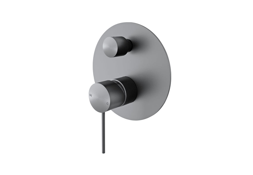 MECCA SHOWER MIXER WITH DIVERTER YSW2219-09A Gun Metal Grey