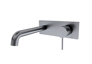 MECCA WALL BASIN MIXER 160-185-230MM YSW2219-07A Gun Metal Grey