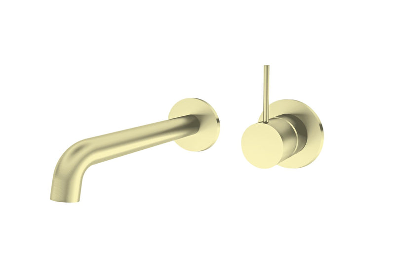 MECCA WALL BASIN MIXER HANDLE UP 160-185-230 MM (SPEARATE BACK PLATE) YSW2219-07D BRUSHED GOLD