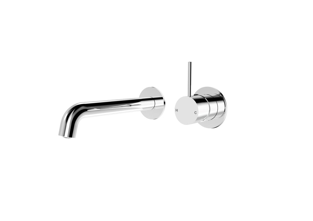 MECCA WALL BASIN MIXER HANDLE UP 160-185-230 MM (SPEARATE BACK PLATE) YSW2219-07D Chrome