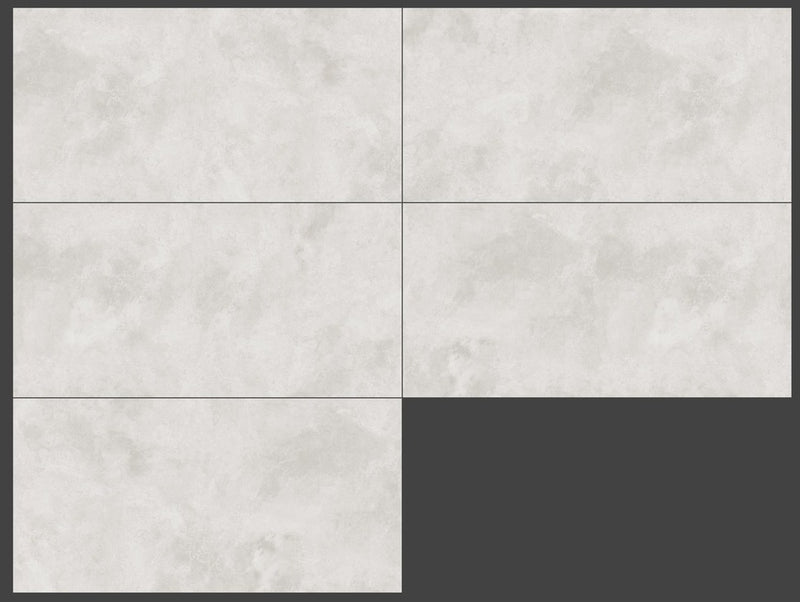 MIRAGE ICE-120X60 Shaded White Glzd Rect Honed Porc