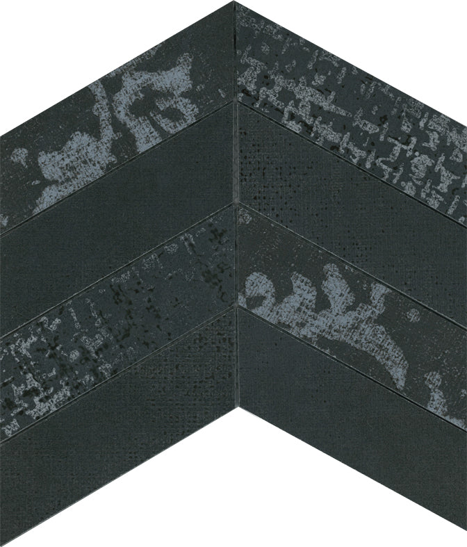NETBKCV-NK06 NETWORK BLACK CHEVRON MOSAIC 60X170