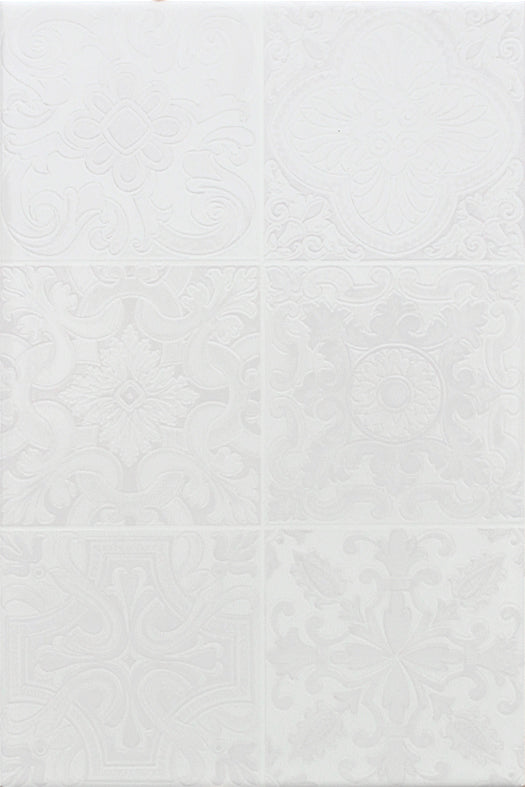 ORNWH23D-ORNAMENT WHITE GLOSS DECOR 200X300