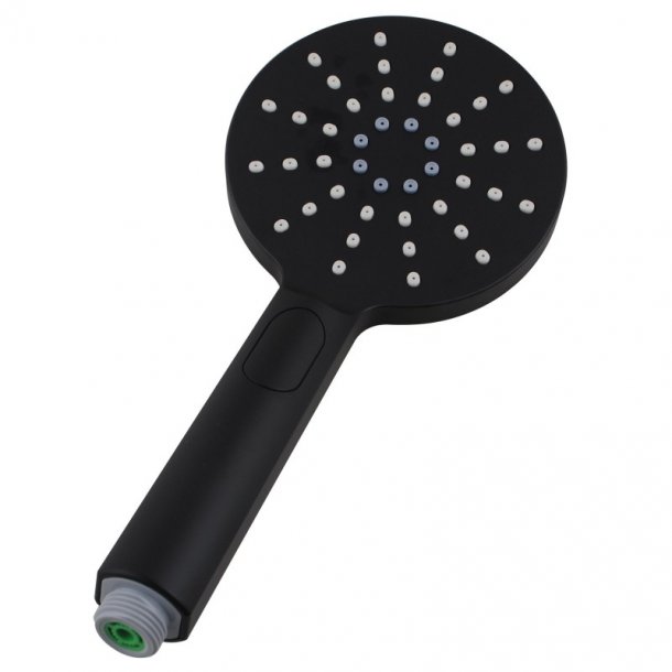 OX-R11.HHS Round Black ABS 3 Function Handheld Shower Only AQ