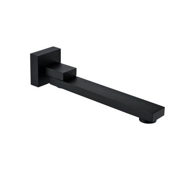 OX0003.BS Black Bath0Basin Wall Spout AQ