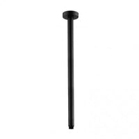 OX0121.SA Round Black Ceiling Shower Arm 600mm Stainless Steel AQ