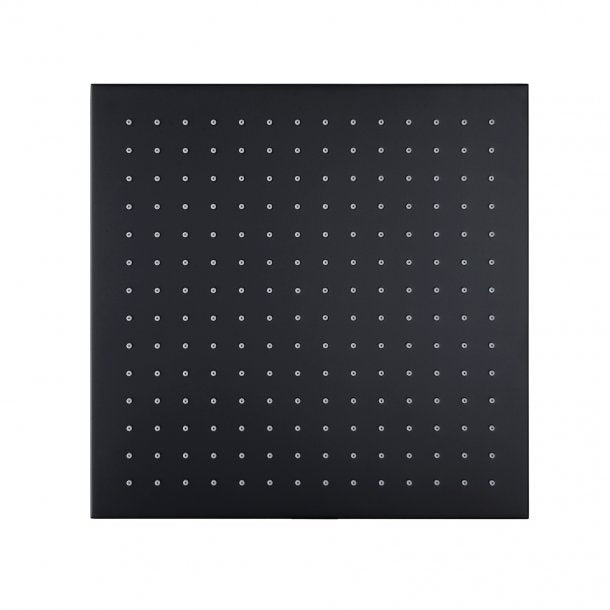 OX0133.SH Square Black Brass Rainfall Shower Head 300mm AQ