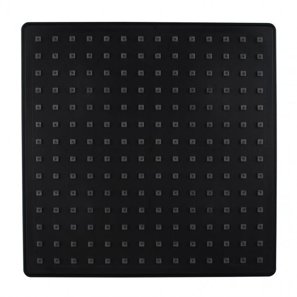 OX0143.SH 9' Square Black ABS Rainfall Shower Head AQ