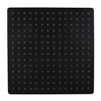 OX0143.SH 9' Square Black ABS Rainfall Shower Head AQ