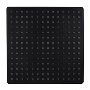 OX0143.SH 9' Square Black ABS Rainfall Shower Head AQ