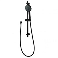OX2146.SH.N+OX-R3.HHS Round Black 5 Functions Hand held Shower Set With Rail AQ