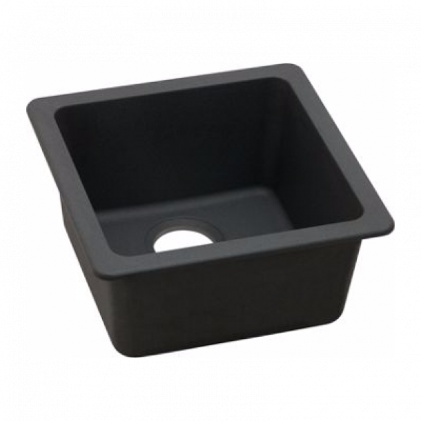 OX4242.KS Black Granite Quartz Stone Kitchen-Laundry Sink Single Bowl Top-Under Mount 422X]422X203mm AQ