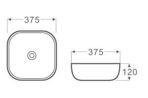 Ultra Slim Gloss White Fine Ceramic PA37375