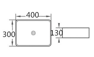 Gloss White Above Counter PA4030