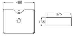 Gloss White Above Counter PA4737TH