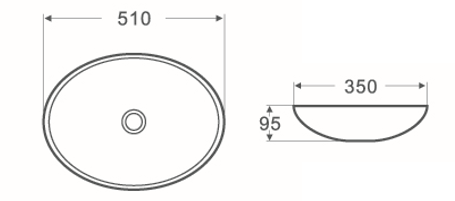 Gloss White Above Counter PA5135