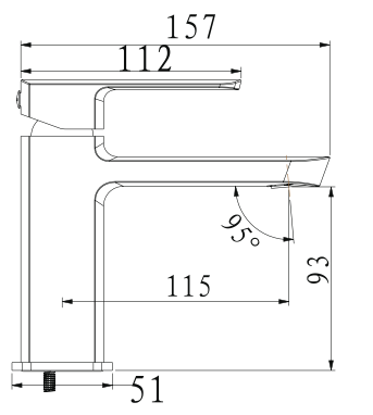 Basin Mixer CHROME PBM03-L