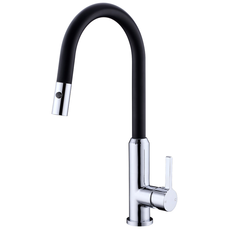 PEARL PULL OUT SINK MIXER WITH VEGIE SPRAY FUNCTION MATT BLACK YSW2317-08
