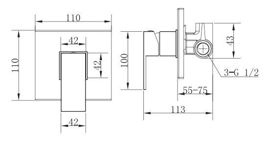 Wall Mixer CHROME PWM02