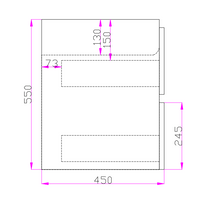 White Oak Wood Grain PVC Vacuum Filmed MDF Board White Oak Q1246WO-DB