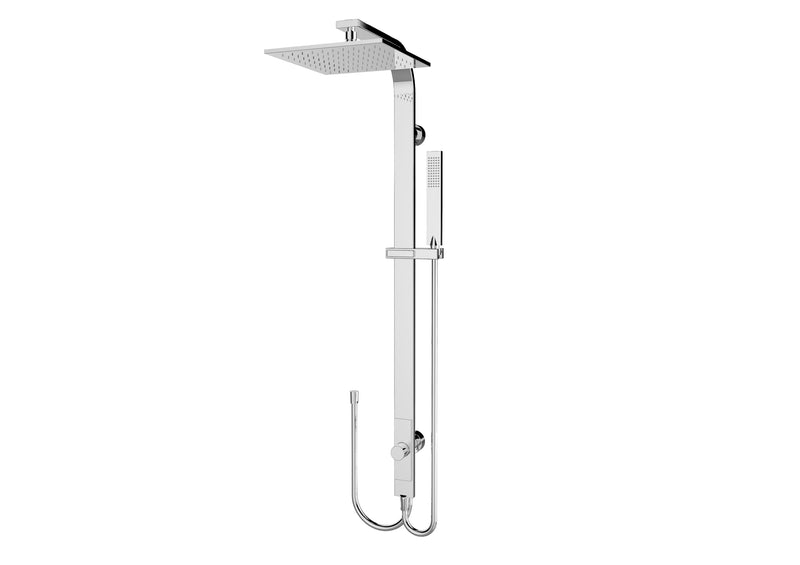 RAIN SQUARE SHOWER SET (DOUBLE HOSE) YSW2813-05D Chrome