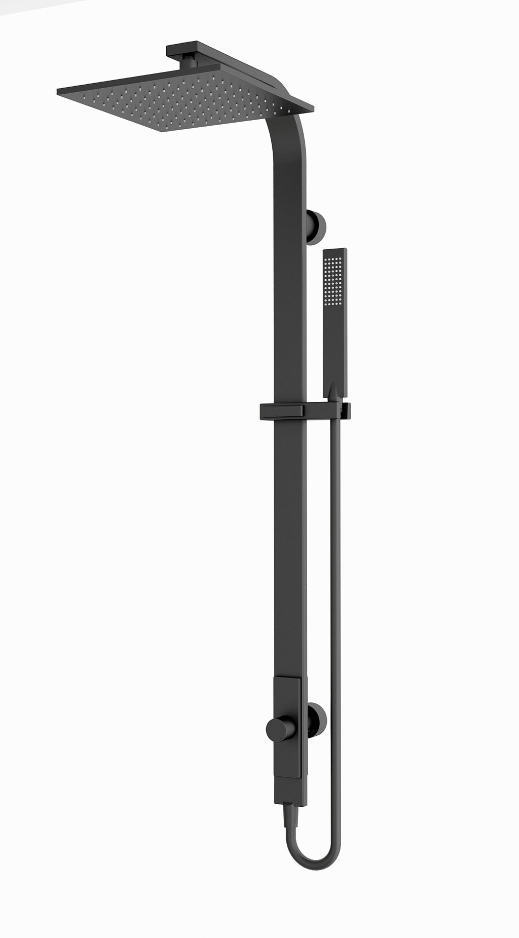 RAIN SQUARE SHOWER SET (SINGLE HOSE) YSW2813-05C MATT BLACK