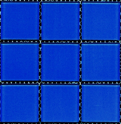 SPR075-B22 SPRING MID BLUE GLASS POOL MOSAIC 48X48MM