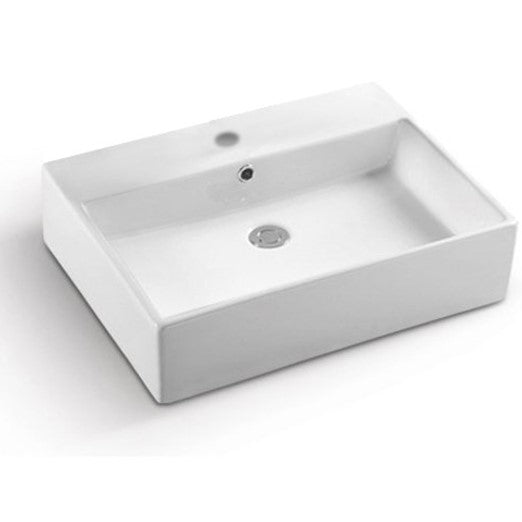 Square Counter Top Basin White wall hung PW7046