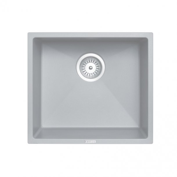 TWM-MSG 457 x 406 x 200mm Carysil Concrete Grey Single Bowl Granite Stone Kitchen-Laundry Sink Top-Flush-Under Mount AQ