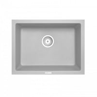 TWM6145-G 610 x 457 x 205mm Carysil Concrete Grey Single Big Bowl Granite Kitchen-Laundry Sink Top-Flush-Under Mount AQ
