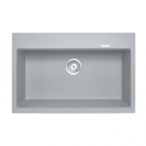 TWMW780-G 780 x 510 x 220mm Carysil Concrete Grey Single Bowl Granite Stone Kitchen Sink TopUnder Mount Concrete Grey AQ